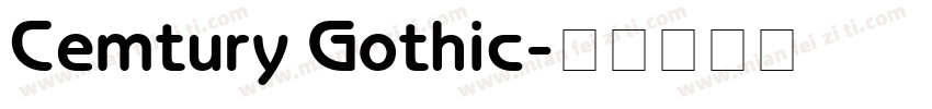 Cemtury Gothic字体转换
